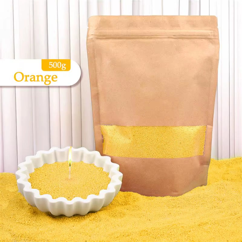 Colorful Granular Pearl Wax DIY Candle Making Materials Sand Painting Wax for Candle Making Handmade for Colour Sand Wax