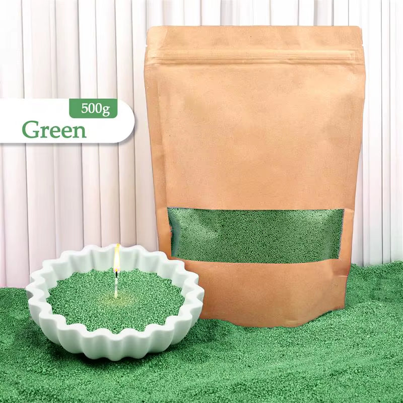 Colorful Granular Pearl Wax DIY Candle Making Materials Sand Painting Wax for Candle Making Handmade for Colour Sand Wax
