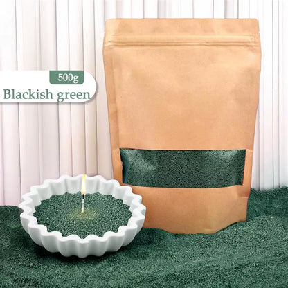 Colorful Granular Pearl Wax DIY Candle Making Materials Sand Painting Wax for Candle Making Handmade for Colour Sand Wax