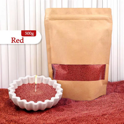 Colorful Granular Pearl Wax DIY Candle Making Materials Sand Painting Wax for Candle Making Handmade for Colour Sand Wax