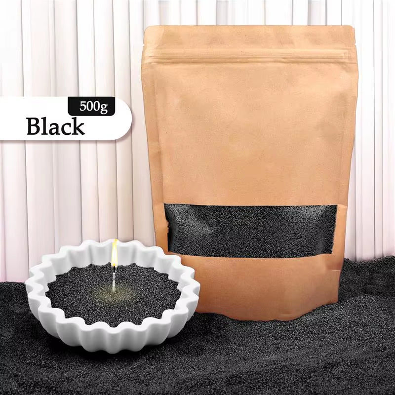 Colorful Granular Pearl Wax DIY Candle Making Materials Sand Painting Wax for Candle Making Handmade for Colour Sand Wax