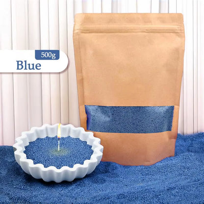 Colorful Granular Pearl Wax DIY Candle Making Materials Sand Painting Wax for Candle Making Handmade for Colour Sand Wax