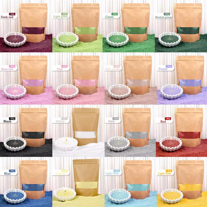 Colorful Granular Pearl Wax DIY Candle Making Materials Sand Painting Wax for Candle Making Handmade for Colour Sand Wax