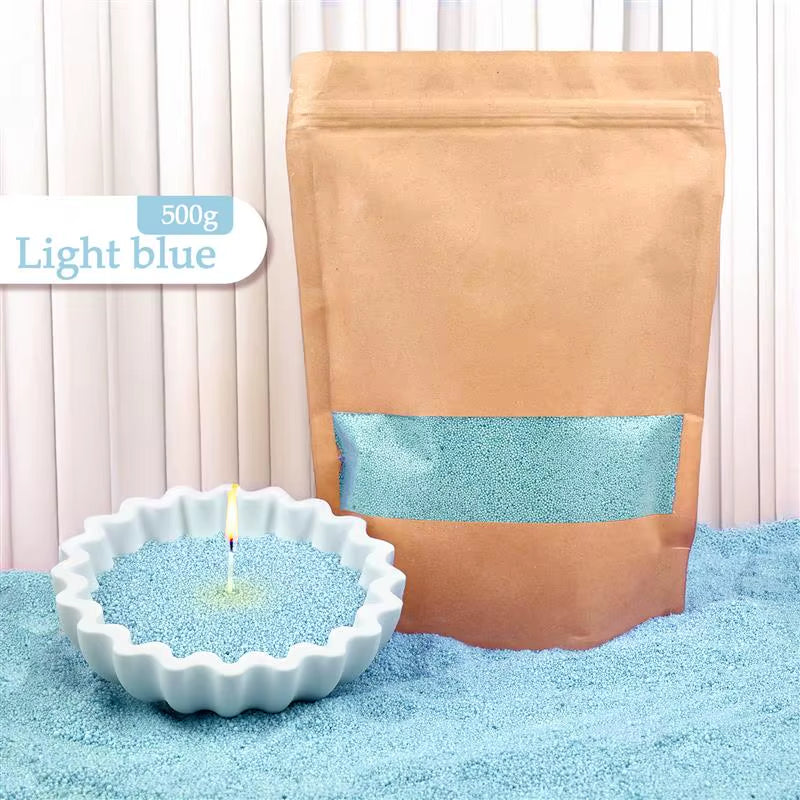Colorful Granular Pearl Wax DIY Candle Making Materials Sand Painting Wax for Candle Making Handmade for Colour Sand Wax